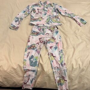 Colorful Kids Ski Base Layers Set